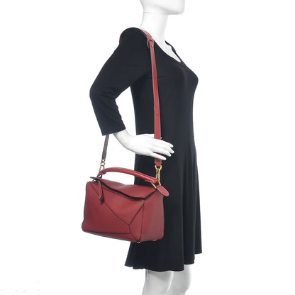 Loewe Calfskin Medium Puzzle Bag Rouge 2 of 11