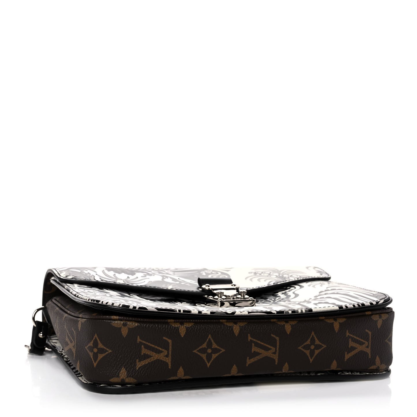 Epi Monogram Floral Pochette Metis Black White