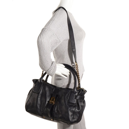 Burberry Buffalo Leather East West Tote Black 2 of 11