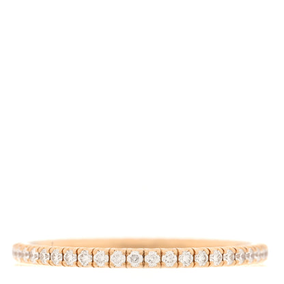 Cartier 18K Pink Gold Diamond 1.5mm Etincelle de Cartier Wedding Band Ring 50 5.25 3 of 5