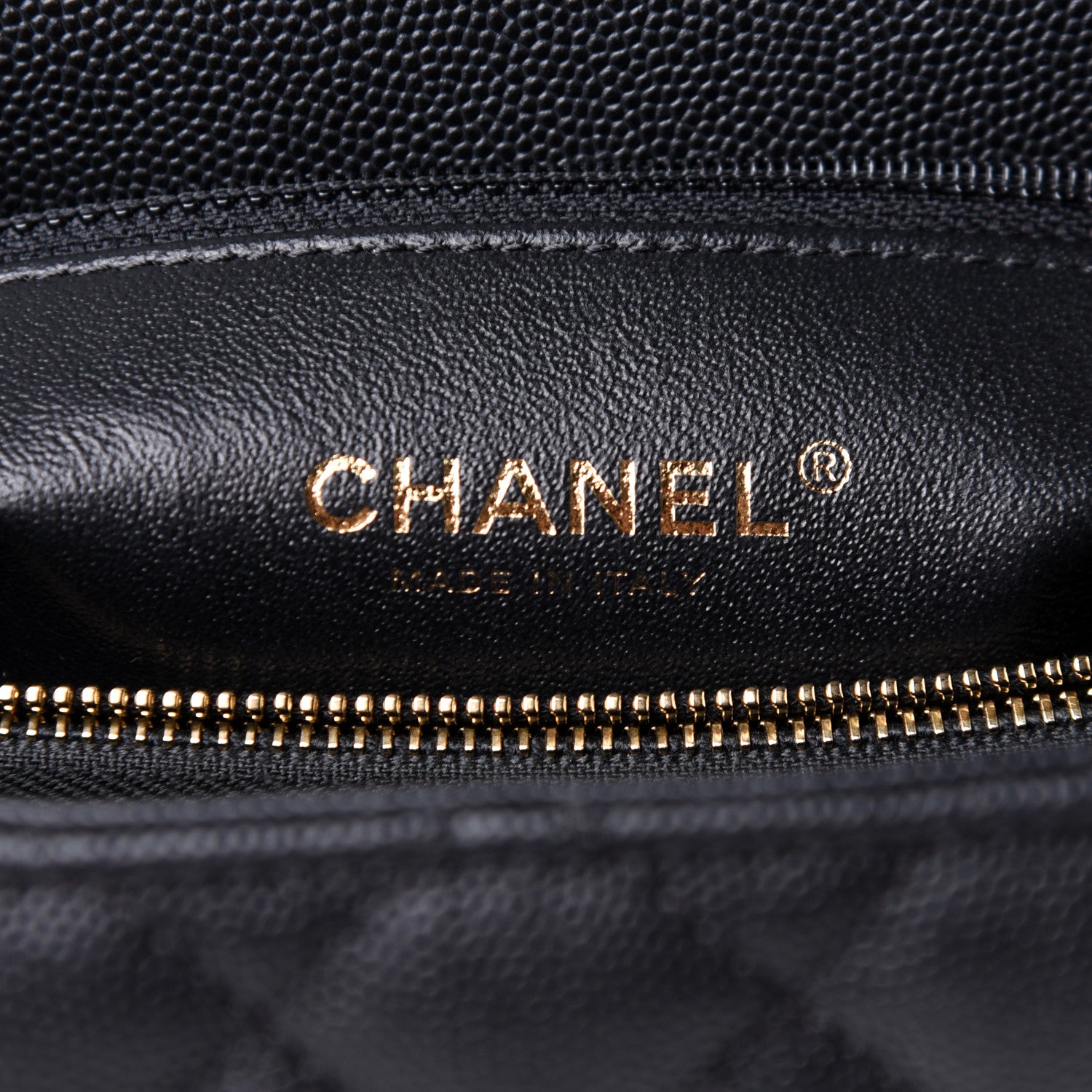 Chanel Caviar Lizard Quilted Medium Coco Handle Flap Black 6 of 14