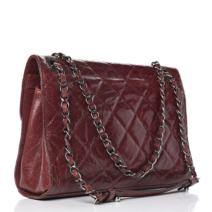 Chanel Crumpled Grained Calfskin Medium CC Crave Flap Bordeaux 3 of 19