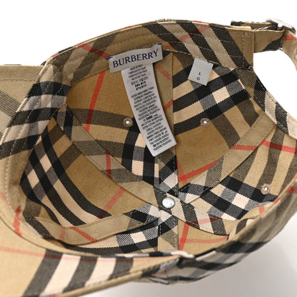 Burberry Cotton Blend Check EKD Baseball Hat L Sand 8 of 10