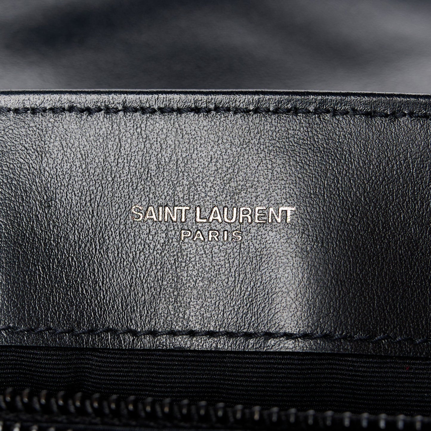 Calfskin Y Quilted Monogram Monochrome Medium Loulou Chain Satchel Black