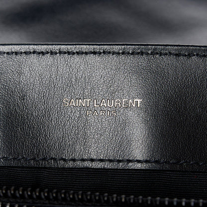 Saint Laurent Calfskin Y Quilted Monogram Monochrome Medium Loulou Chain Satchel Black 6 of 12