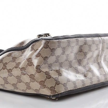 Gucci Crystal Monogram Large Abbey Tote Dark Brown 5 of 9