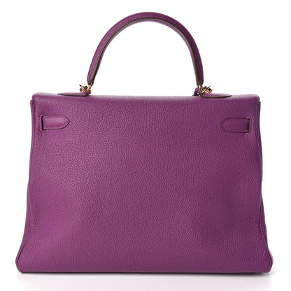 Hermes Togo Kelly Retourne 35 Anemone 3 of 35