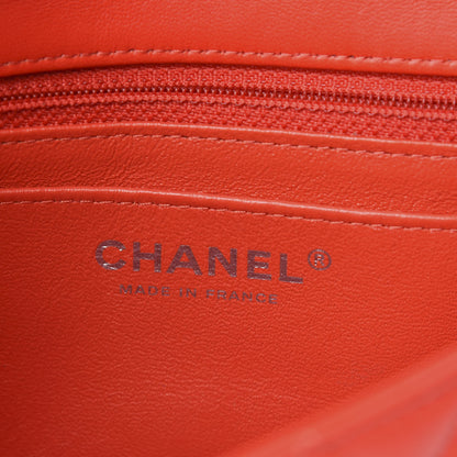 Chanel Lambskin Quilted Mini Rectangular Flap Red 6 of 13