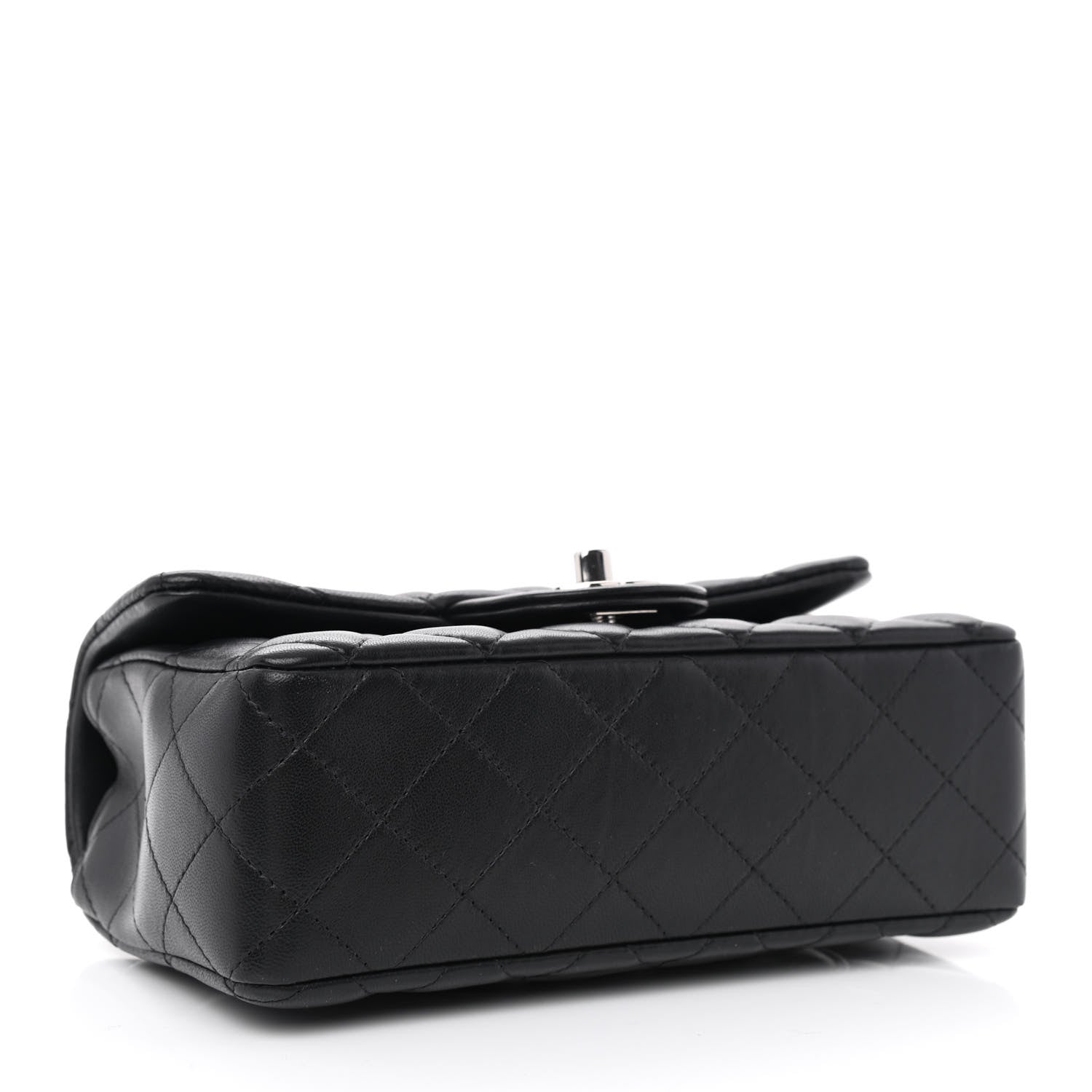 Chanel Lambskin Quilted Mini Rectangular Flap Black 4 of 11