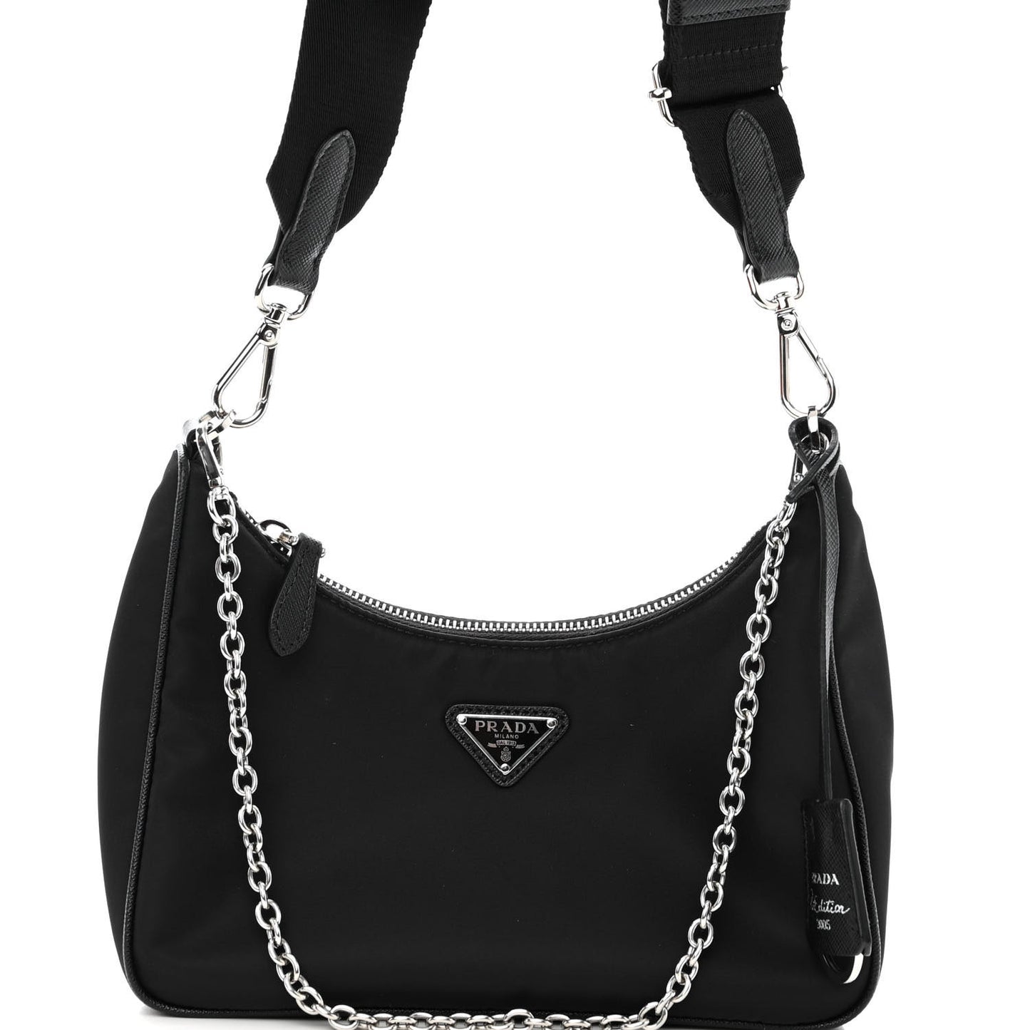 Nylon Re-Edition 2005 Shoulder Bag Black