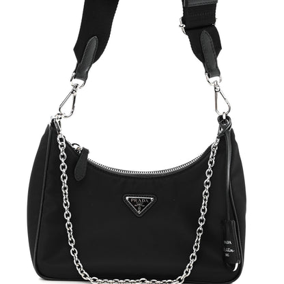 Prada Nylon Re-Edition 2005 Shoulder Bag Black 7 of 9