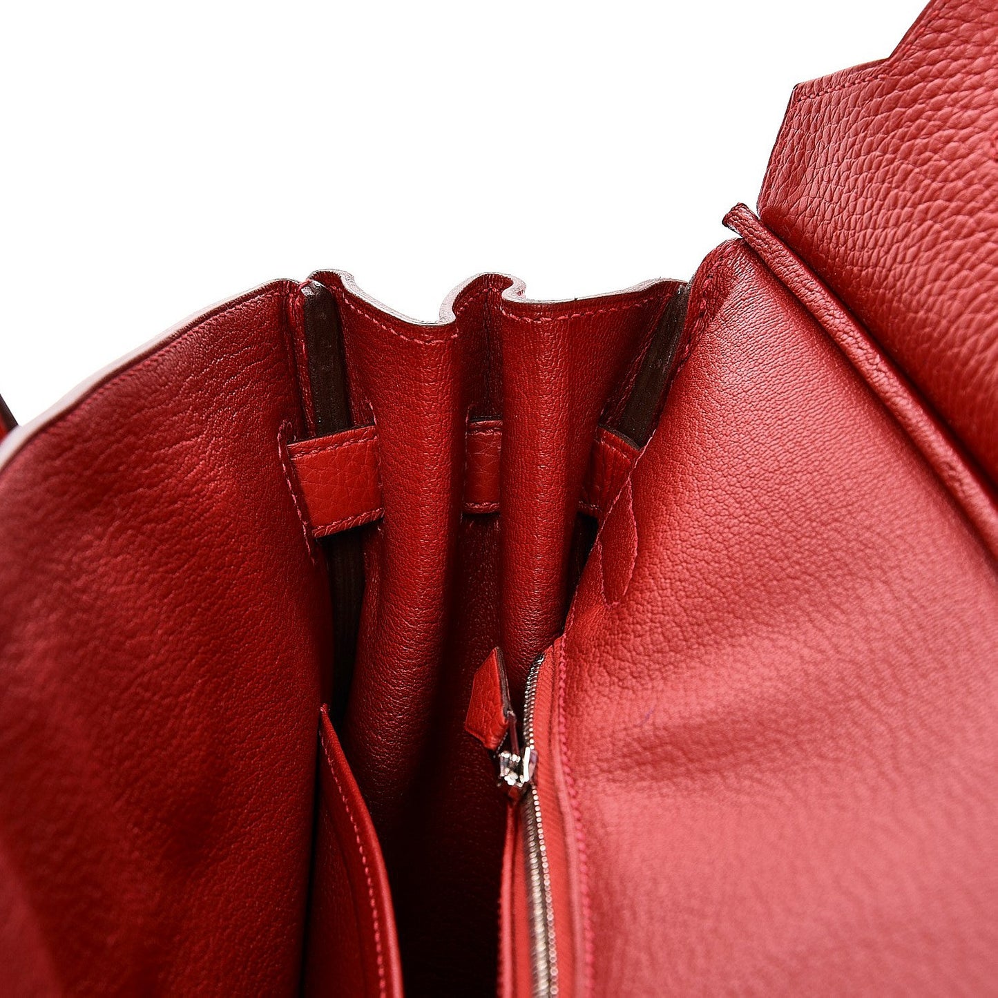 Taurillon Clemence Birkin 30 Rouge Casaque