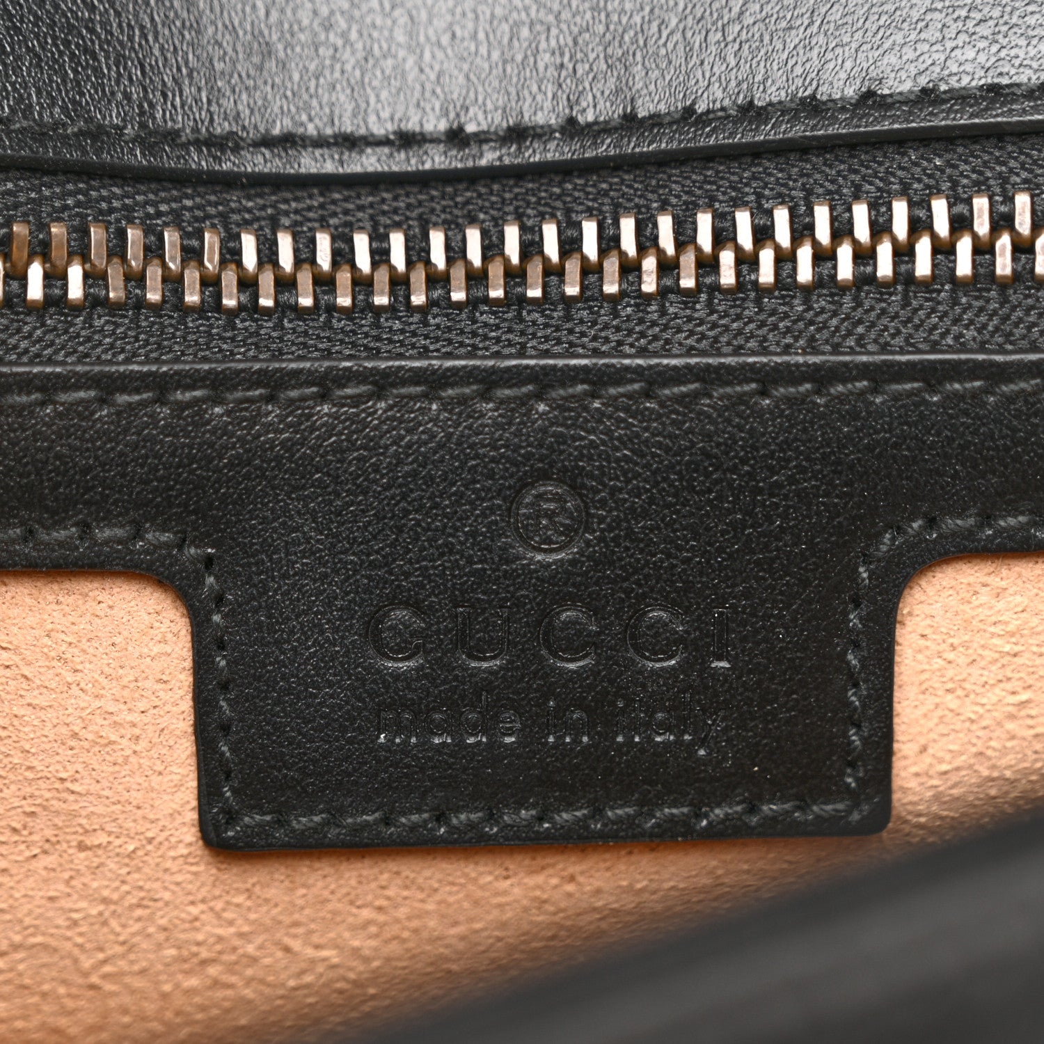 Gucci Calfskin Matelasse Small GG Marmont Shoulder Bag Black 6 of 13