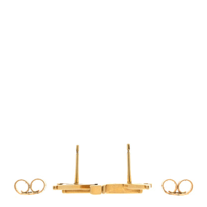 Louis Vuitton Metal LV Iconic Earrings Gold 3 of 5