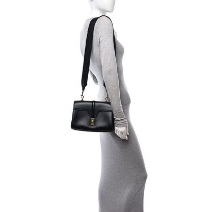 Celine Smooth Calfskin Teen Soft 16 Shoulder Bag Black 3 of 9