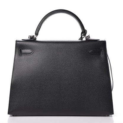 Hermes Epsom Kelly Sellier 32 Black 4 of 47