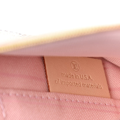 Louis Vuitton Damier Azur Neverfull MM GM Pochette Rose Ballerine 7 of 8