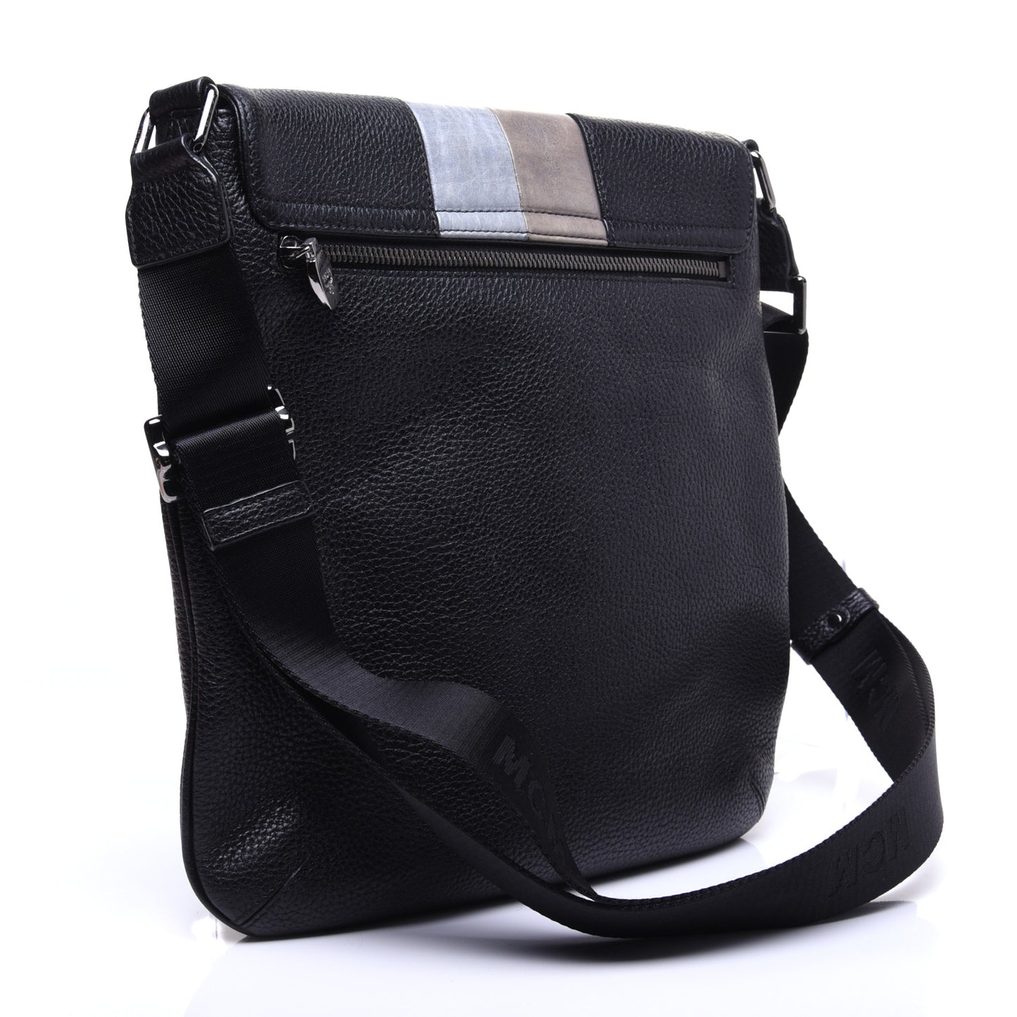 Calfskin Munich Lion Messenger Black