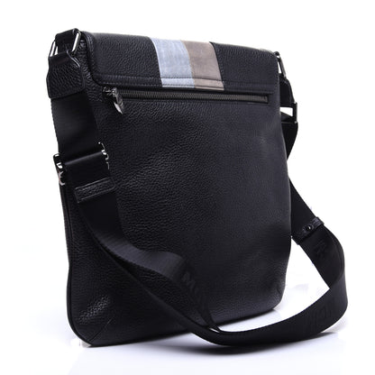 MCM Calfskin Munich Lion Messenger Black 2 of 13