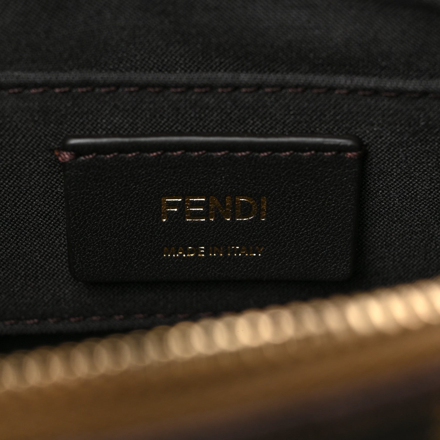 Fendi Fabric Jacquard Vitello King Plexiglass FF 1974 Logo Embroidered Mini By The Way Top Handle Boston Bag Tobacco Moro Sand 6 of 8