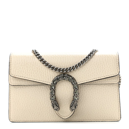 Gucci Dollar Calfskin Crystal Super Mini Dionysus Shoulder Bag Mystic White Black Diamond 1 of 9