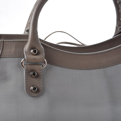 Balenciaga Technical Mesh Vegetable Calfskin Classic Silver Hardware City Gris Ardoise Gris Pyrite 9 of 16
