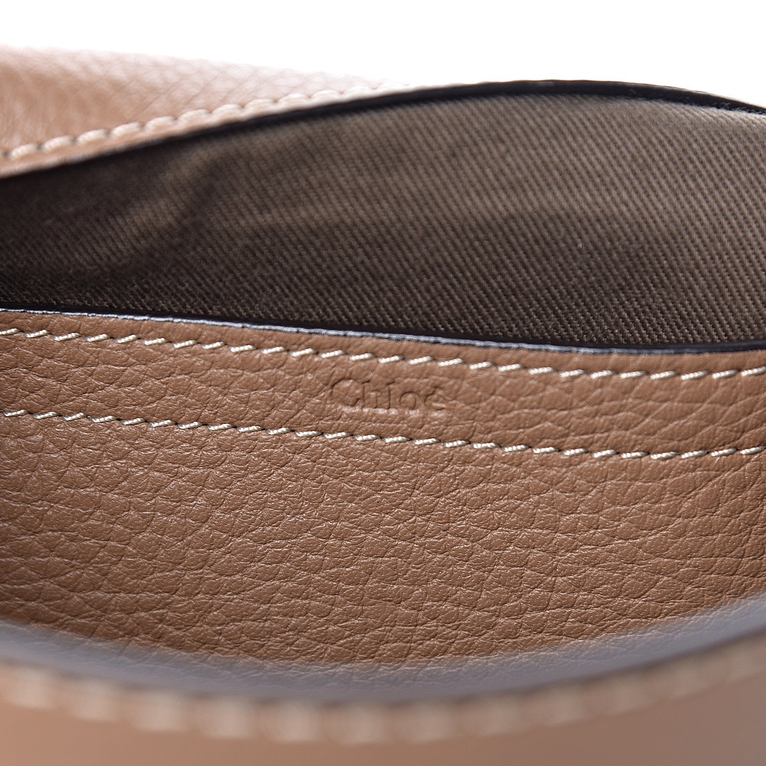 Chloe Calfskin Medium Marcie Round Crossbody Bag Nut 6 of 11