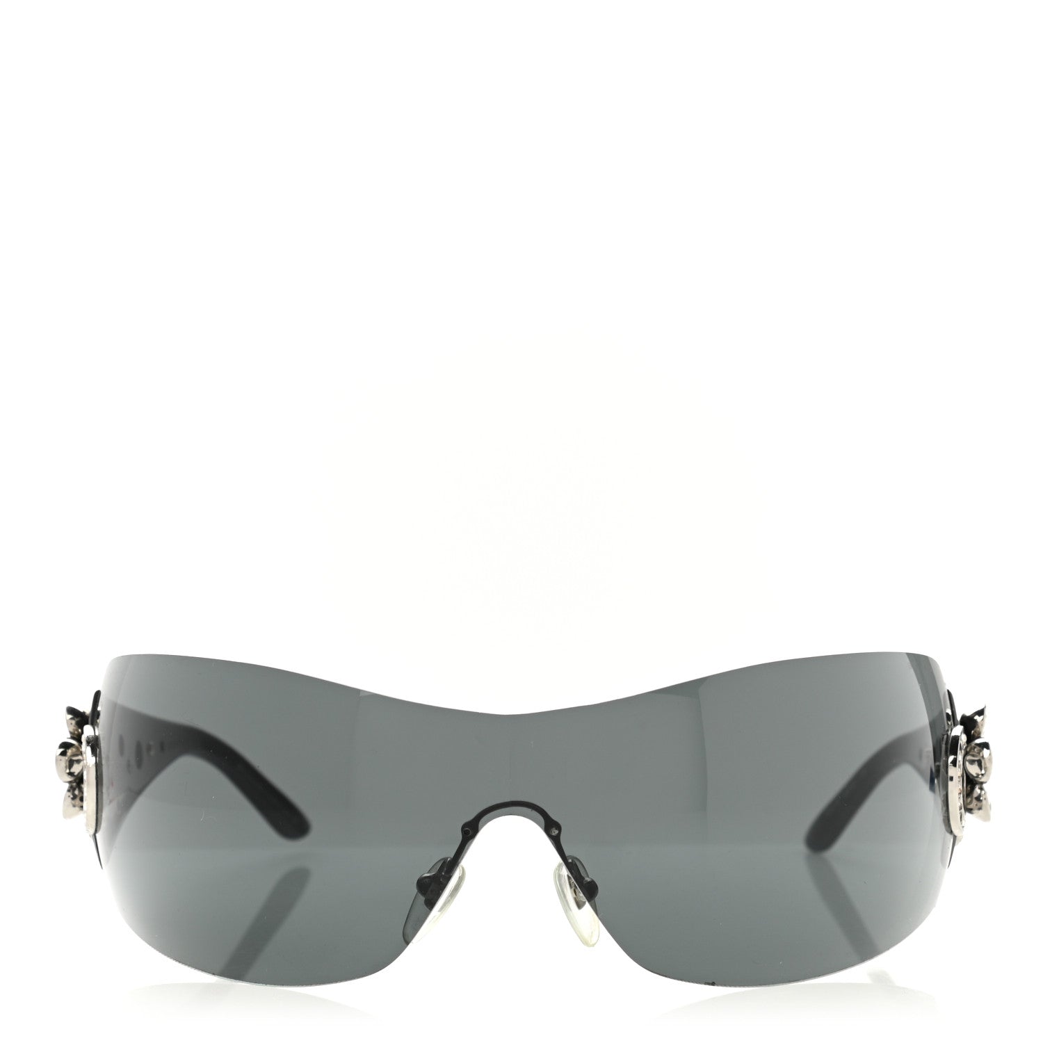 Bulgari BVLGARI Crystal Flower Sunglasses 652-B Black 3 of 7