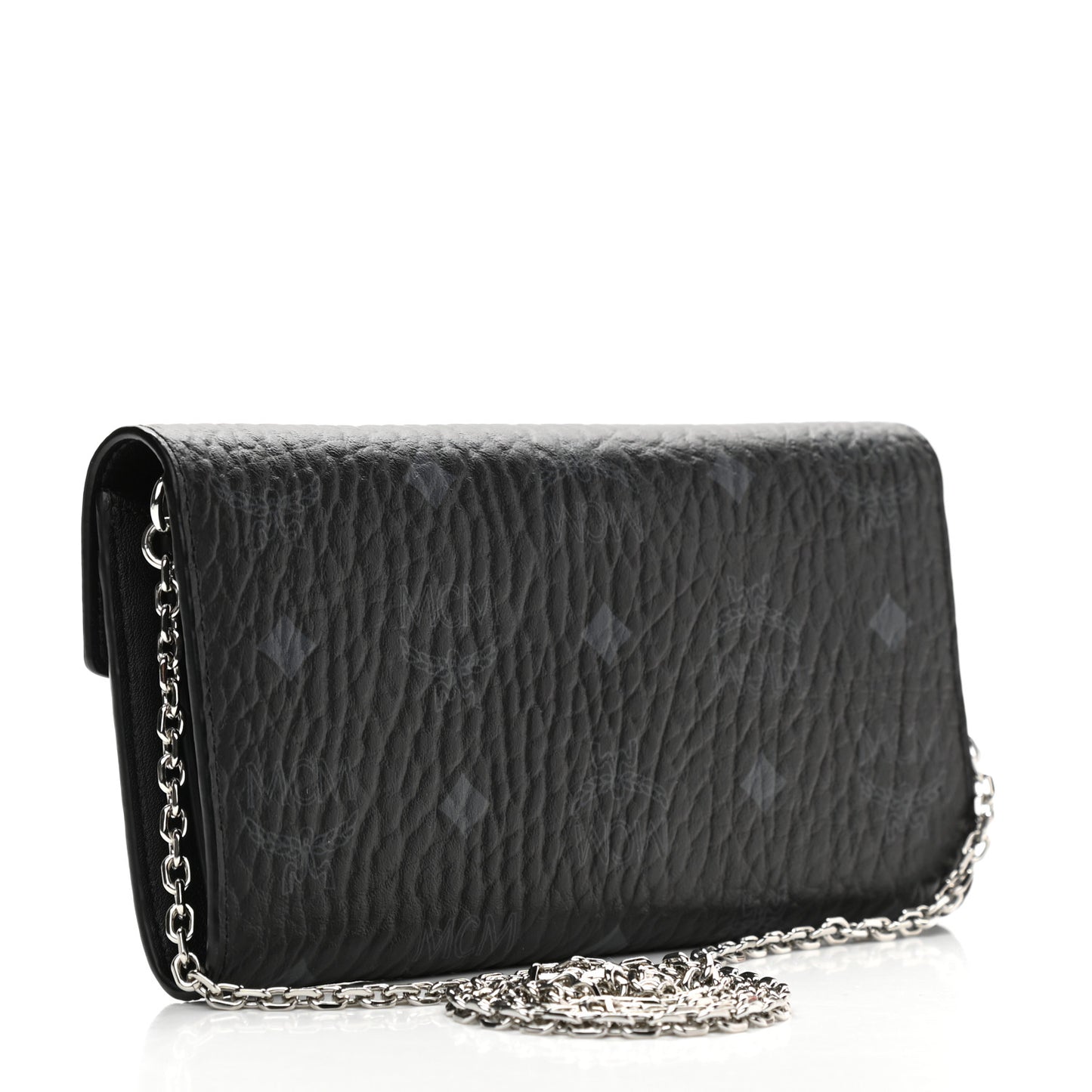 Visetos Large Patricia Wallet On Chain Black