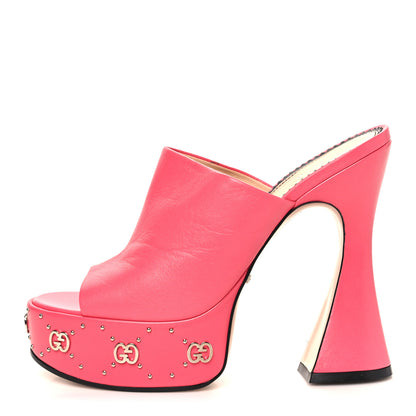 Gucci Malaga Kid Janaya 150mm Platform Sandals 38.5 Rhodamine Pink 1 of 9