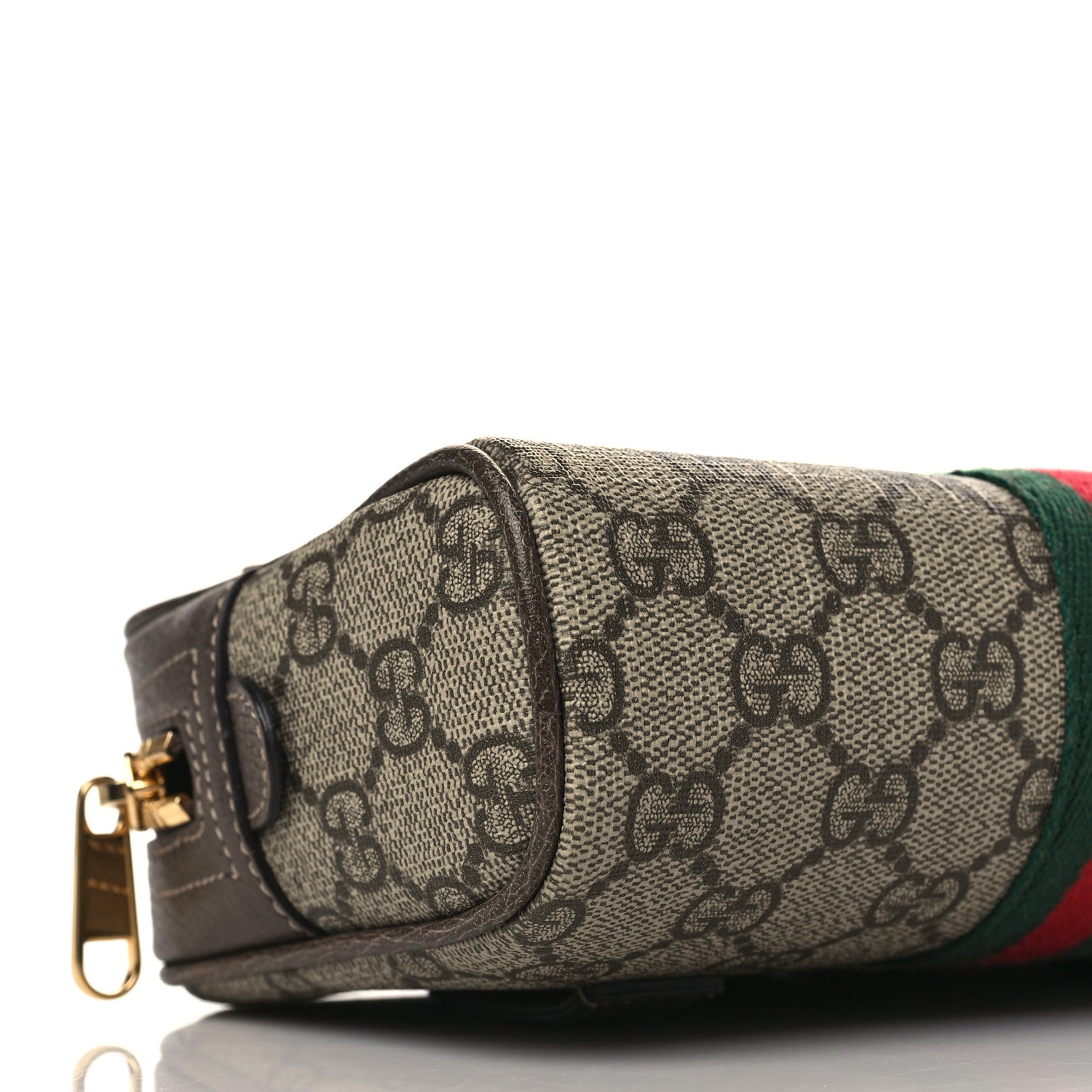 Gucci GG Supreme Monogram Web Small Ophidia Belt Bag 85 34 Dark Brown 8 of 9