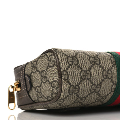 Gucci GG Supreme Monogram Web Small Ophidia Belt Bag 85 34 Dark Brown 8 of 9