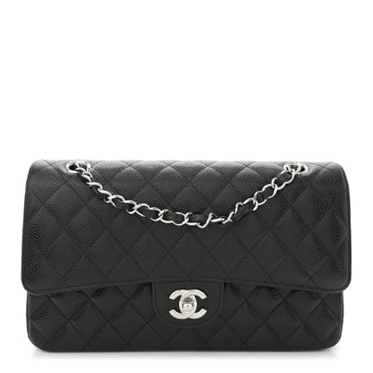 Chanel Caviar Quilted Medium Double Flap Black 1 of 10