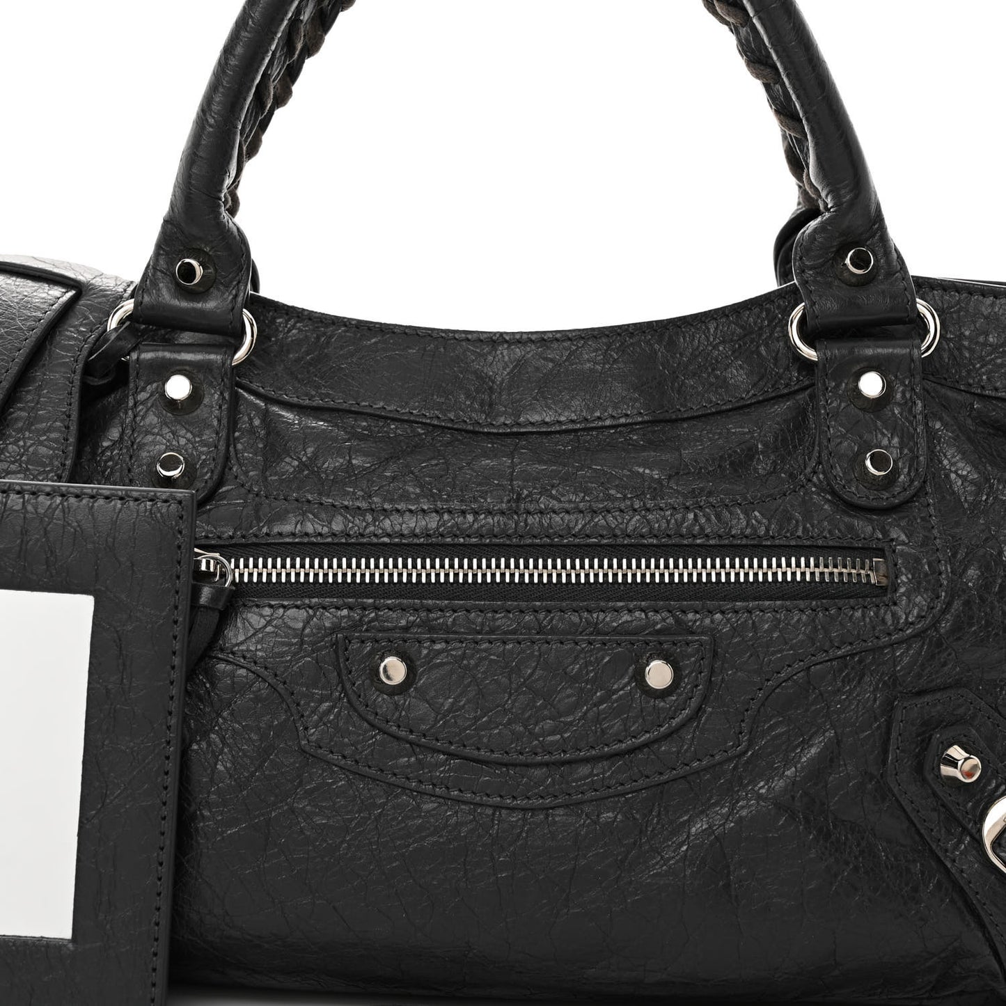 Agneau Classic Silver Hardware First Gris Fossile