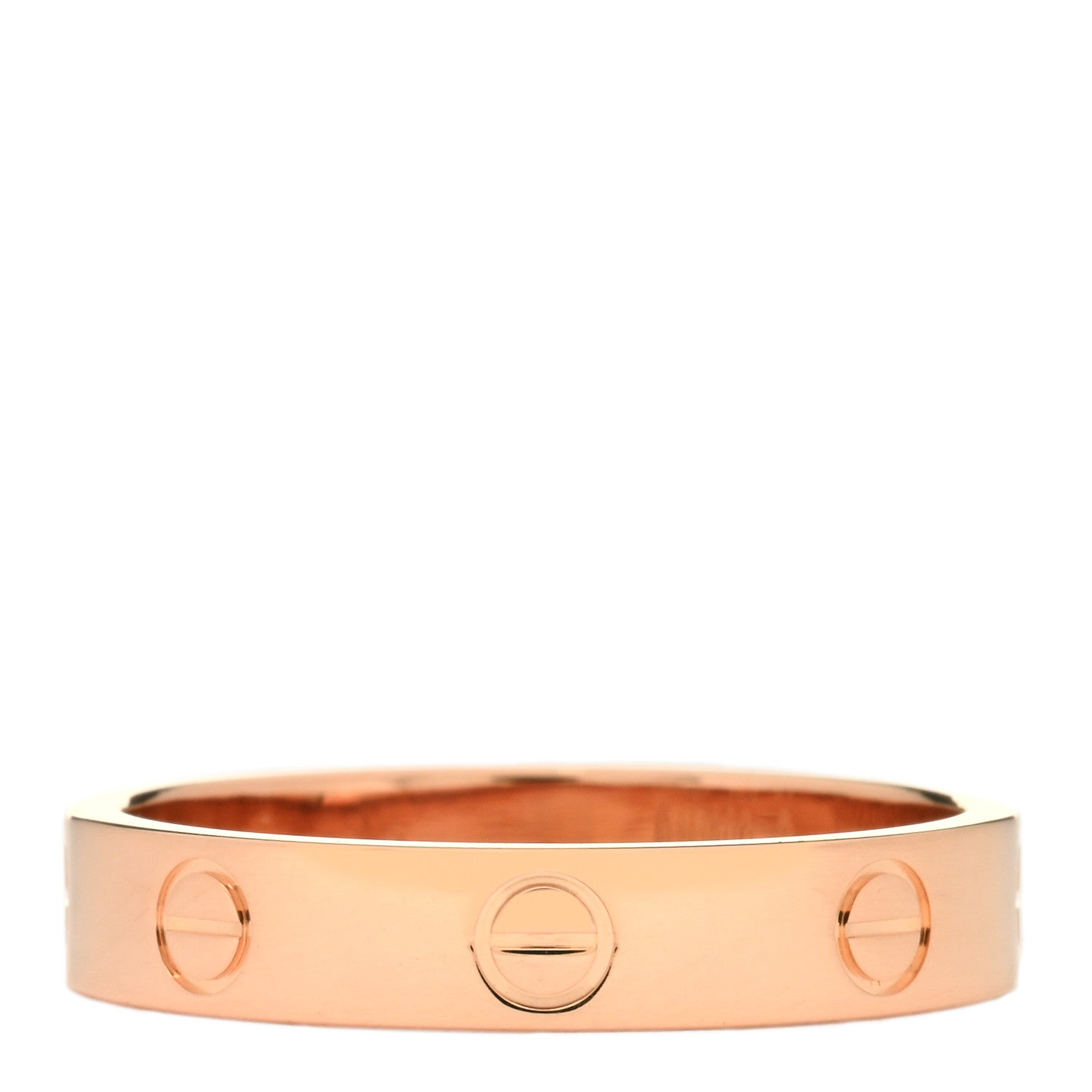 Cartier 18K Pink Gold 4mm LOVE Wedding Band Ring 57 8 3 of 4