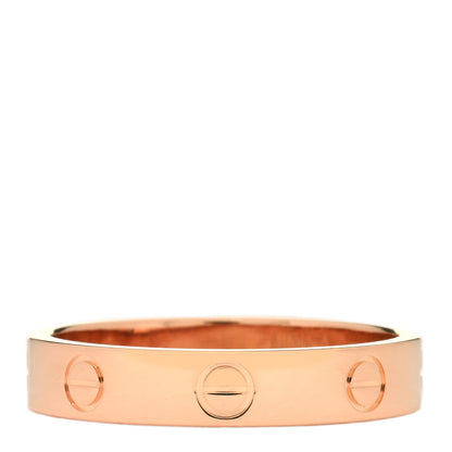 Cartier 18K Pink Gold 4mm LOVE Wedding Band Ring 57 8 3 of 4