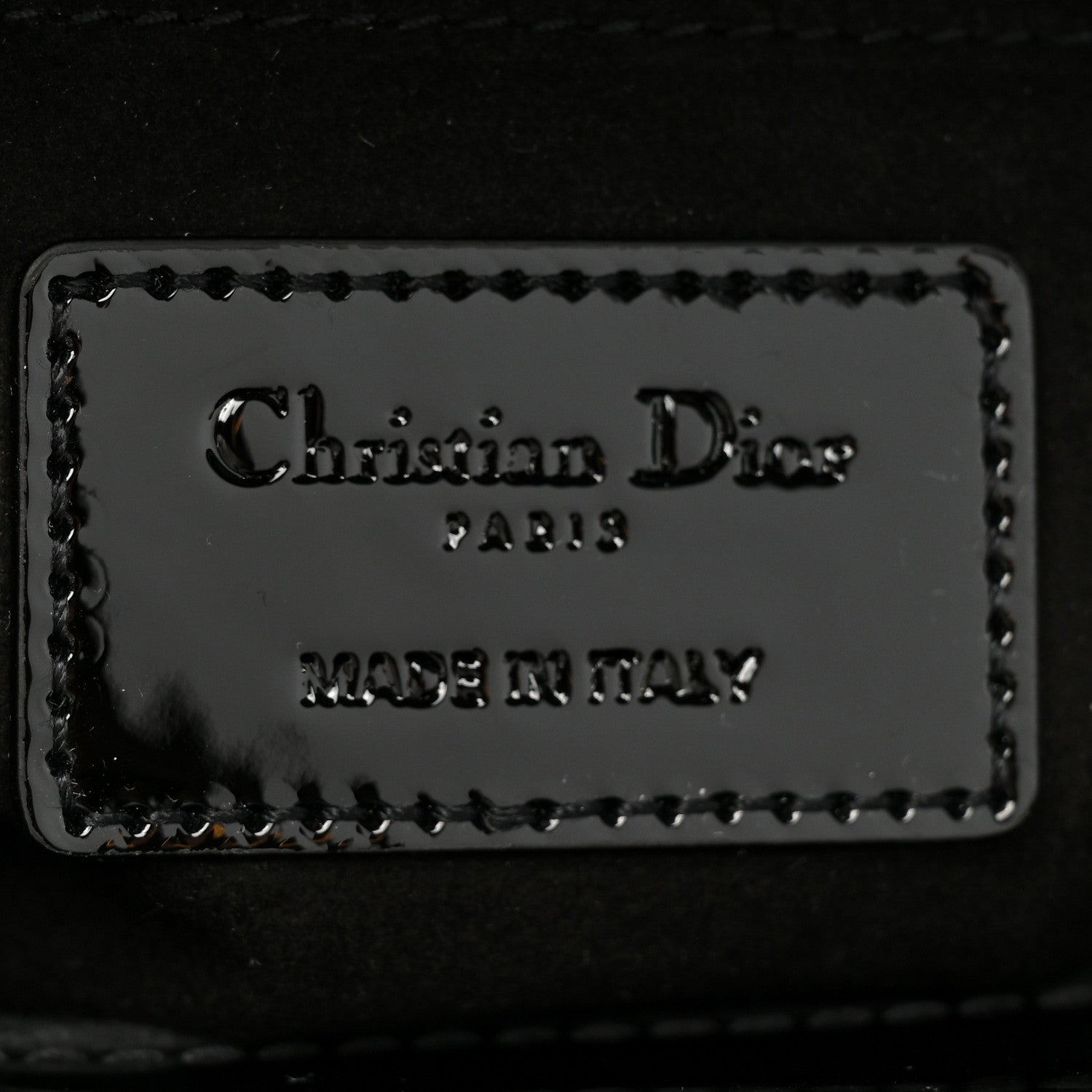 Christian Dior Patent Cannage Small Lady Dior Black 5 of 6