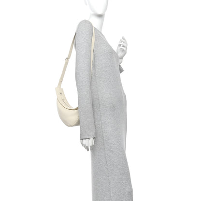 The Row Grained Calfskin Small Slouchy Banana Bag Ivory 2 of 14