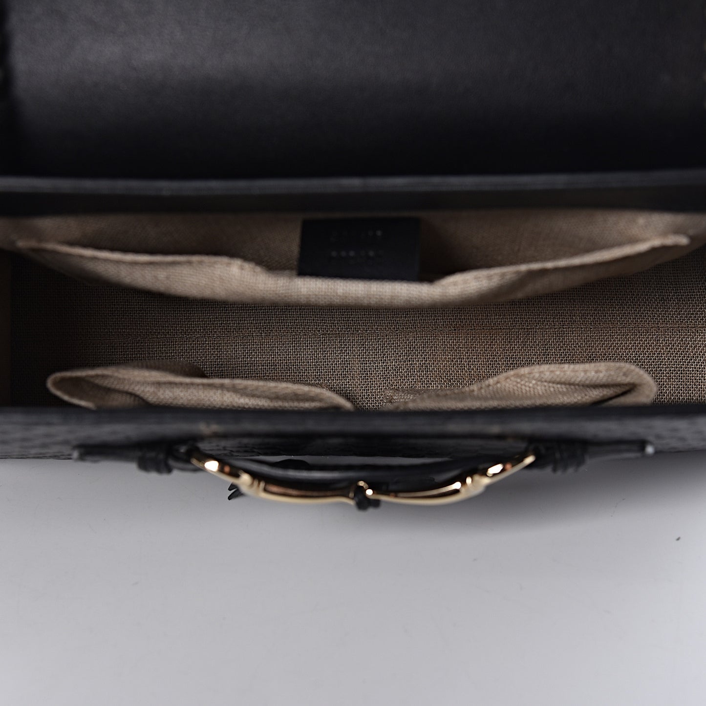 Microguccissima Medium Emily Chain Shoulder Bag Black