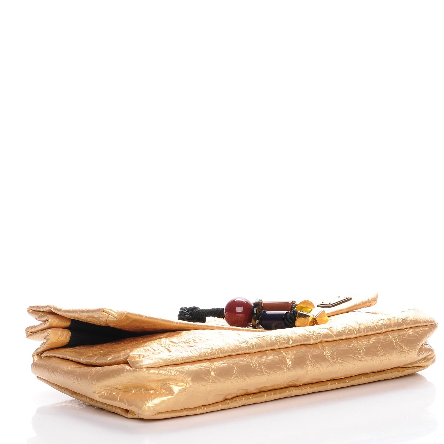 Louis Vuitton Jacquard Quilted Monogram Limelight African Queen Clutch Masai 4 of 7