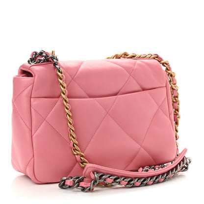 Chanel Lambskin Quilted Medium Chanel 19 Flap Pink 3 of 10