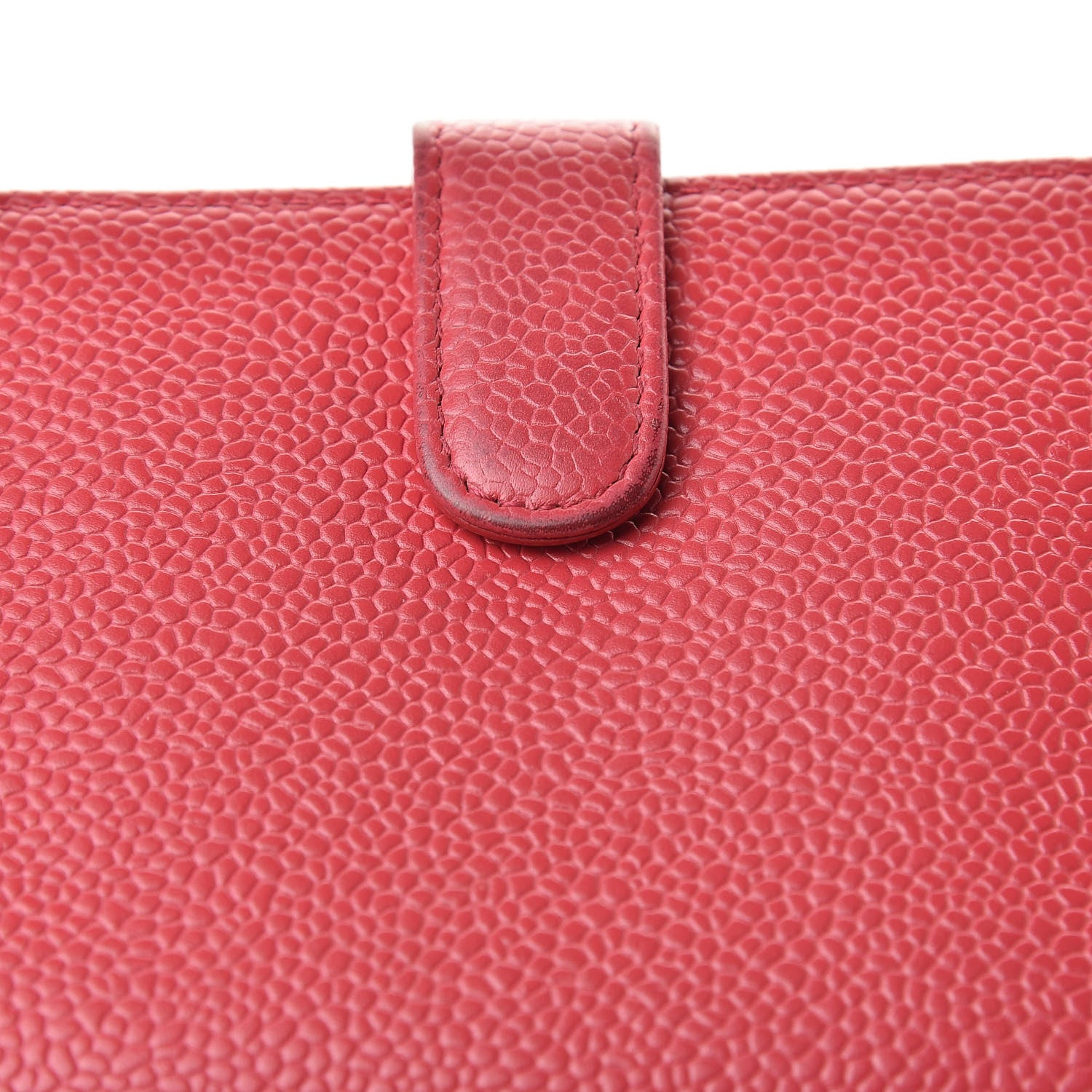 Chanel Caviar Timeless CC Compact French Wallet Dark Pink 15 of 15