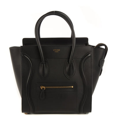 Celine Smooth Calfskin Micro Luggage Black 1 of 9