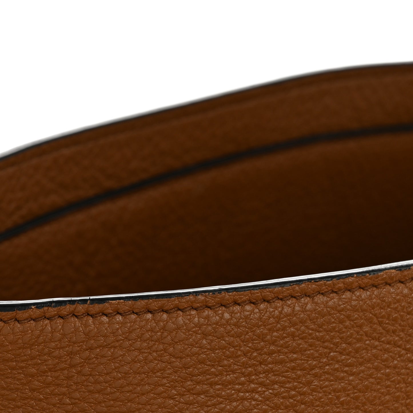 Vitello Phenix Embossed Logo Shoulder Bag Cannella