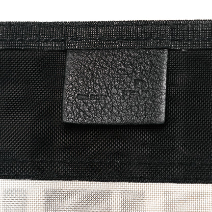 Fendi Mesh Glazed Fabric FF 1974 Tote Black 5 of 14
