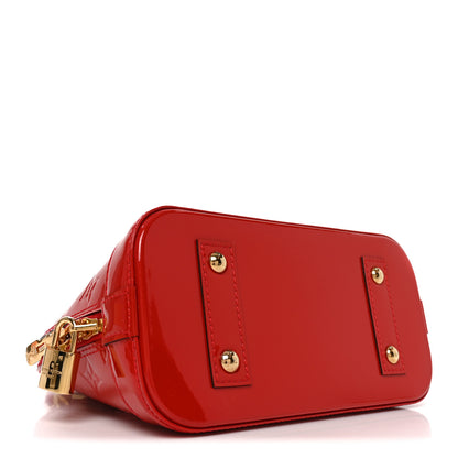 Louis Vuitton Vernis Alma BB Cherry 4 of 9