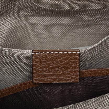 Gucci Monogram Mini Bree Messenger Bag Beige Tabacco 6 of 7