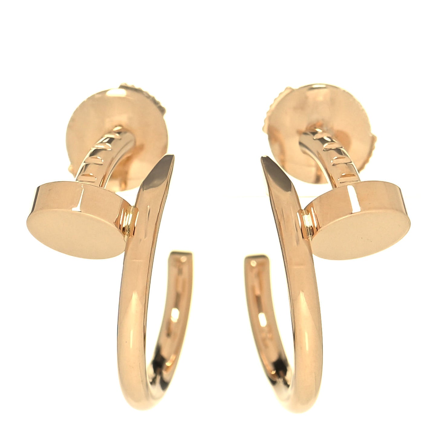 18K Yellow Gold Juste Un Clou Hoop Earrings
