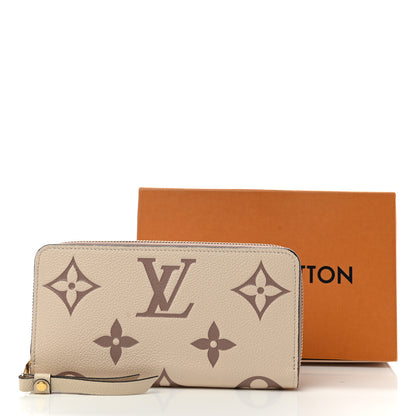 Louis Vuitton Empreinte Monogram Giant Zippy Wallet Creme Bois De Rose 8 of 8