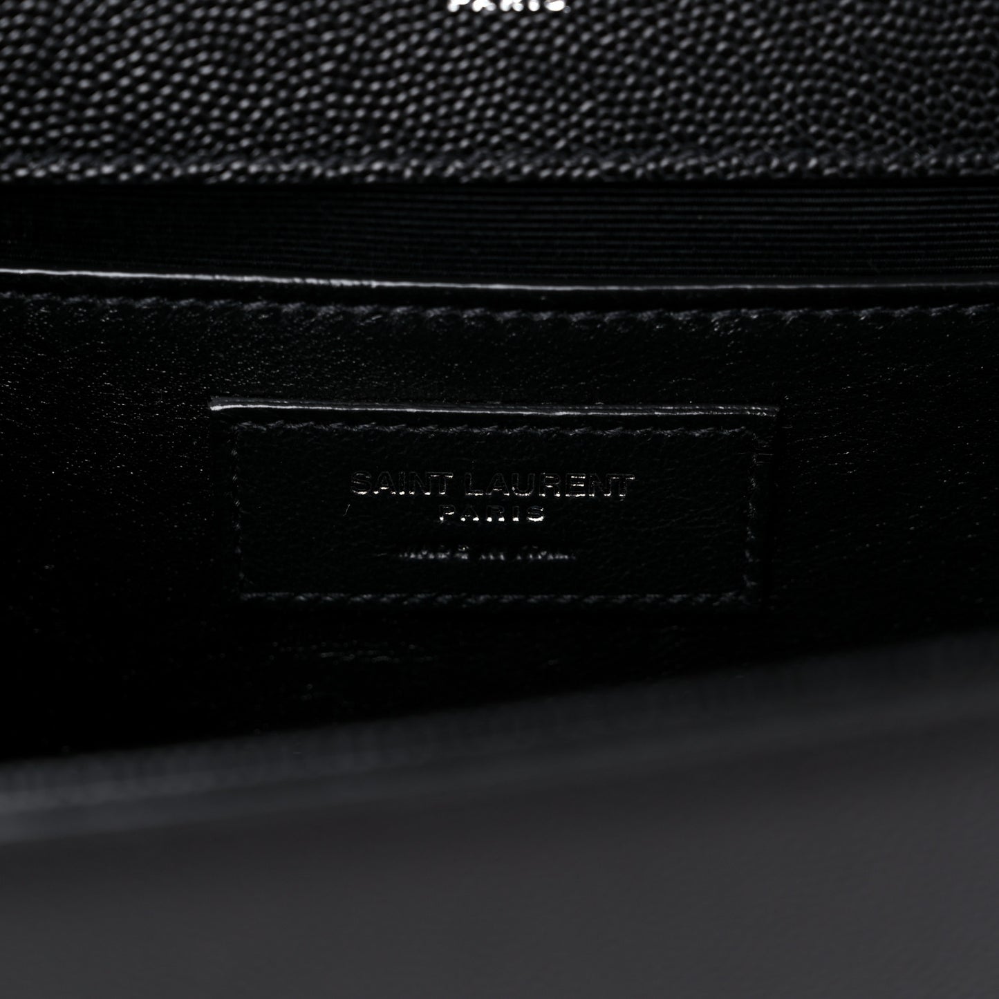 Grain De Poudre Medium Classic Monogram Kate Satchel Black